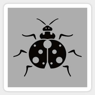 Ladybug (Black) Sticker